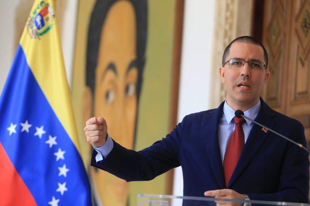 El canciller del régimen, Jorge Arreaza, repudió el comunicado del Grupo de Contacto, emitido este 17 de septiembre.