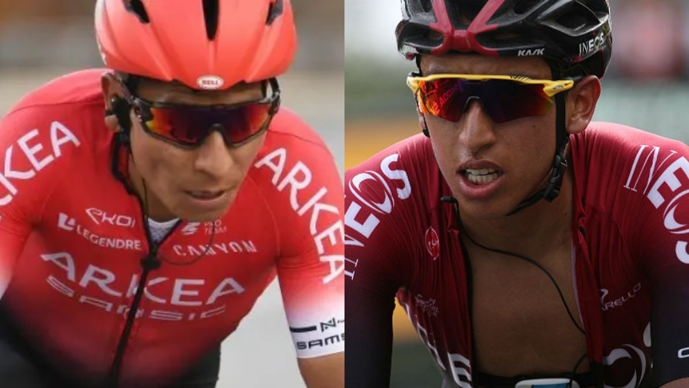 Nairo Quintana y Egan Bernal, campeones de ciclismo colombiano
