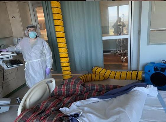 Sharon Stone mostró cómo es una habitación hospitalaria para COVID-19, Foto Instagram