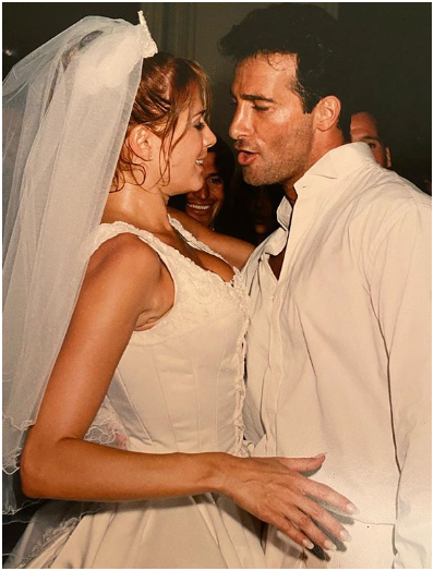 Catherine Fulop y Osvaldo Sabatini se casaron en 1998. Foto: Instagram