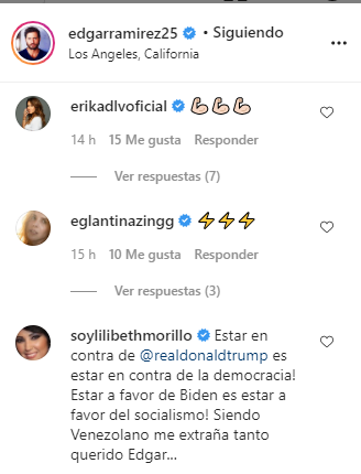 Así como Édgar Ramírez recibió apoyo, también le cayeron encima. Foto: Instagram