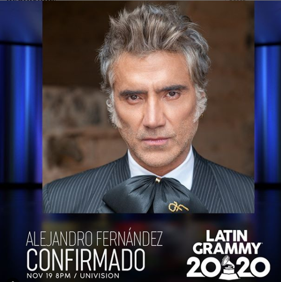Alejandro Fernández será uno de los presentes en el Latin Grammy. Foto: Instagram