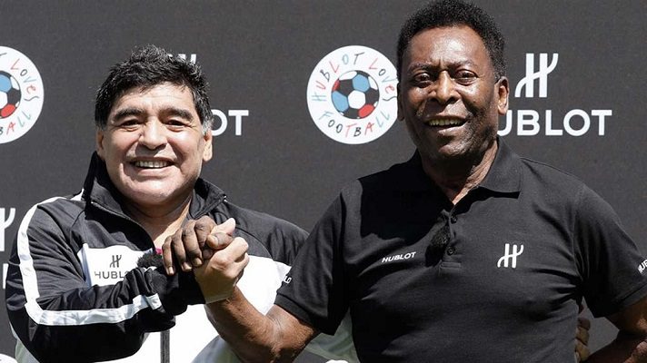 Pelé lamentó la muerte de Maradona. Foto cortesía