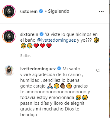 Sixto Rein reaccionó con humor a lo que le pasó con Ivette Domínguez. Foto: Instagram