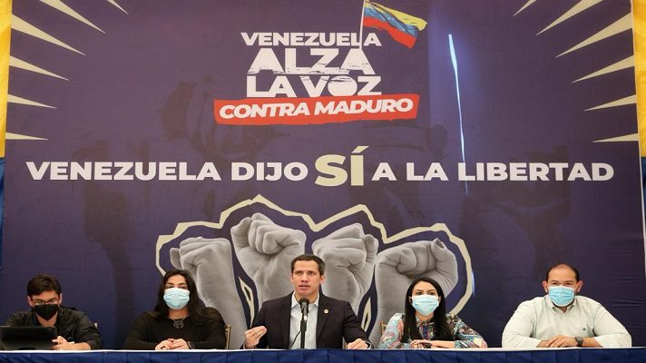 Luego de realizada la Consulta Popular, Juan Guaidó anunció 