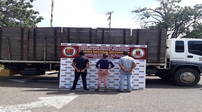 GNB retiene más de 14 toneladas de material ferroso en Bolívar