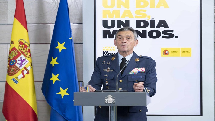 Jefe del Estado Mayor de la Defensa de España, Miguel Ángel Villarroya. Foto cortesía