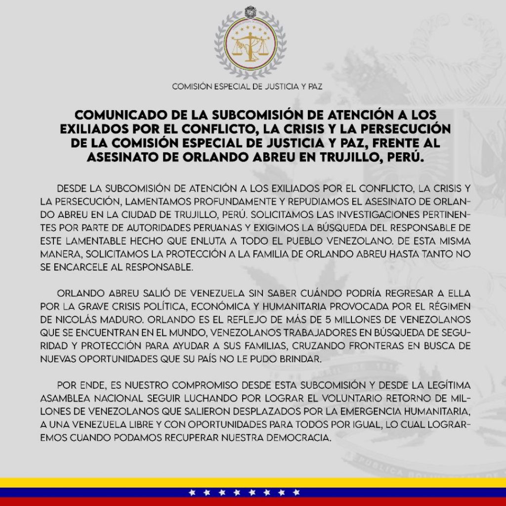 Comunicado - Impacto Venezuela