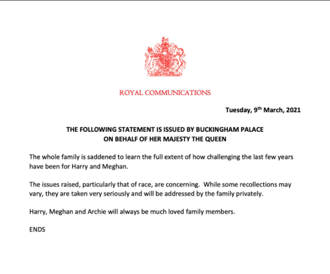 Los medios electrónicos y cuentas volvieron viral el comunicado de la reina Isabel II. Foto: Twitter