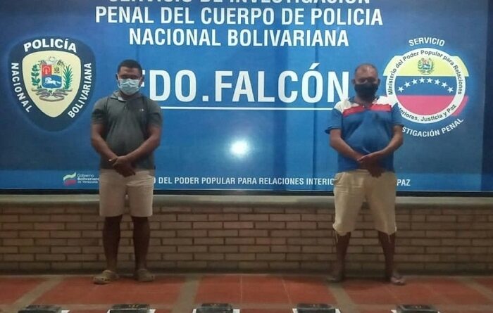 DETENIDOS dos hombres con 10 panelas de cocaína en la carretera nacional Morón-Coro