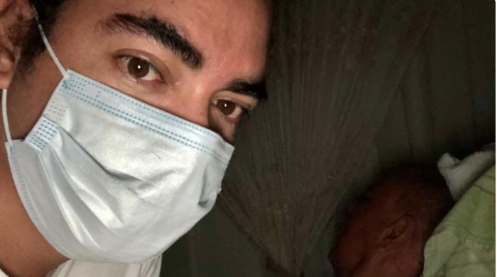 Ya al padre de Osman Aray lo atienden en una clínica. Foto Instagram