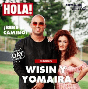 La revista Hola publicó la exclusiva de la paternidad de Wisin en sus redes sociales 