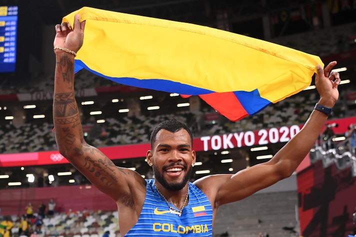 Anthony Zambrano, atleta colombiano gana medalla de plata en Tokio 2020 en los 400 metros planos