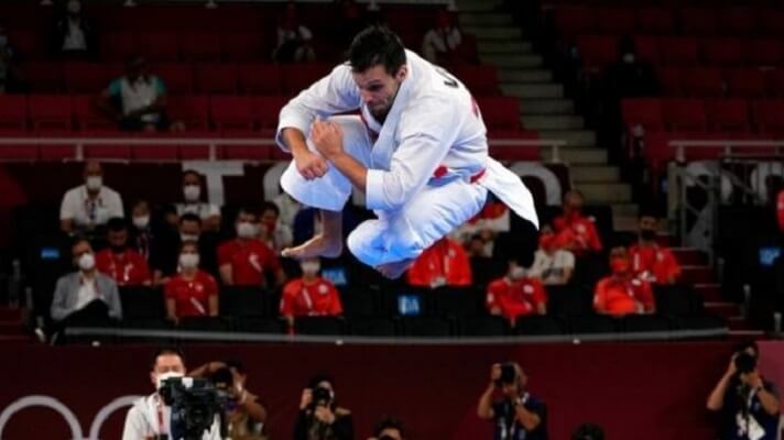 José Antonio Díaz Fernández, nuestra leyenda del karate, se despidió de los Juegos Olímpicos Tokio 2020. Ganó un diploma, pues no pudo alcanzal una medadalla.