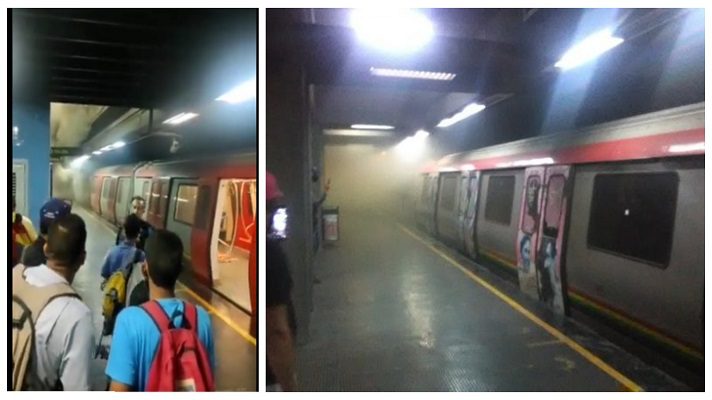 Pánico en la estación del Metro de Caracas "Los Dos Caminos"