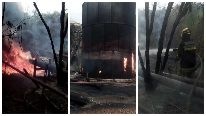 Este miércoles se reportaron dos incendios en instalaciones petroleras ubicadas en Anaco, en la zona centro de Anzoátegui.