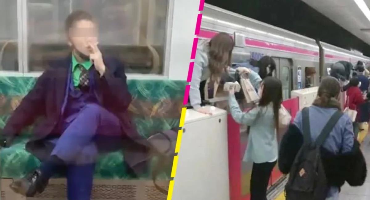 Florecer labio miel VESTIDO DEL JOKER! Apuñala a 17 personas en el metro de Tokio