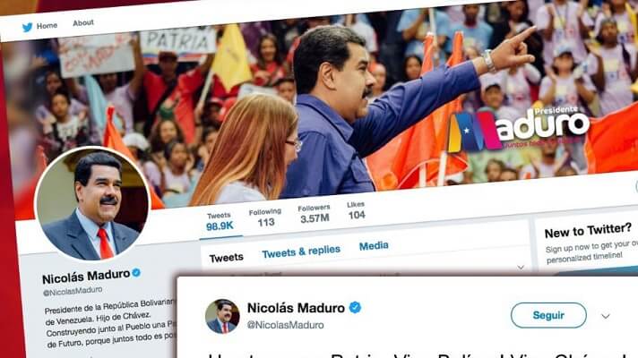 La red social Twitter anunció este jueves la eliminación de cerca de 3.500 cuentas que hacen propaganda en beneficio de gobiernos de diferentes países. De esas cuentas 277 pertenecen a organismos de la administración de Nicolás Maduro.