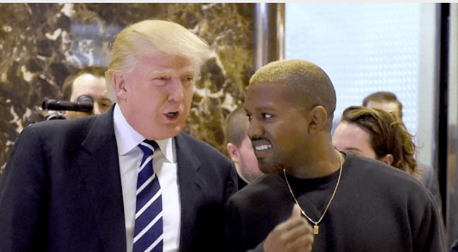 Kanye West fue muy cercano a Donald Trump. Foto AFP