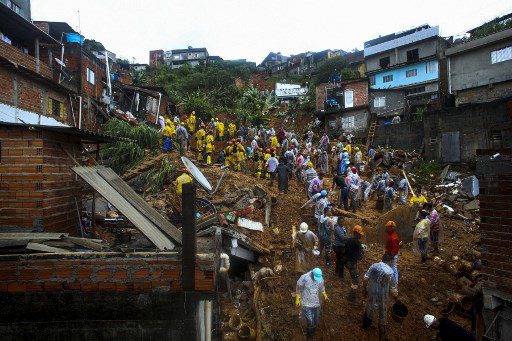 Lluvias en Sao Paulo deja 24 muertos