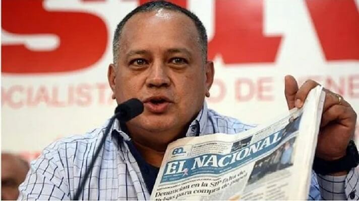 Diosdado Cabello, amenazó nuevamente a El Nacional, pero esta vez aseguró que le provoca “ir” por la página web del diario.