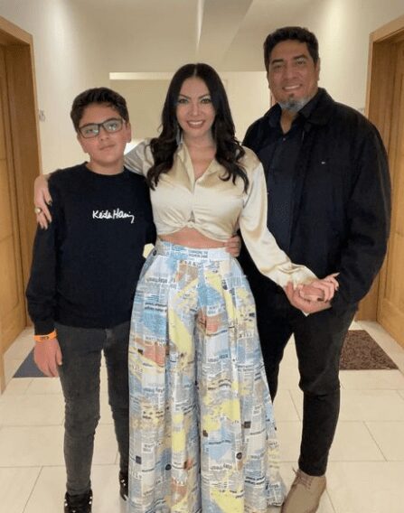 La Beba Rojas junto a su esposo e hijo. Foto Instagram
