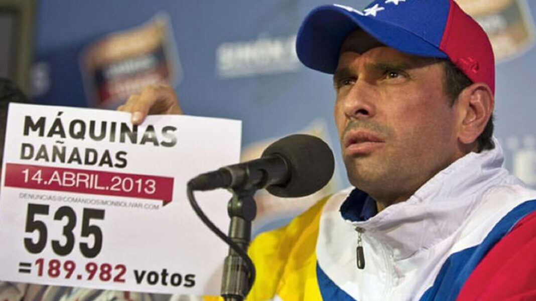Henrique Capriles reclamó en Venezuela y su caso fue desechado, por lo que su caso pasó a instancias internacionales. Foto cortesía