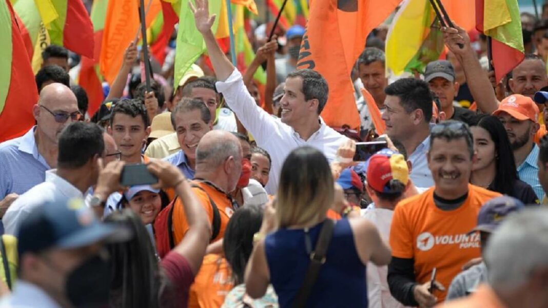 Juan Guaidó estuvo de gira por el estado Yaracuy. Foto cortesía