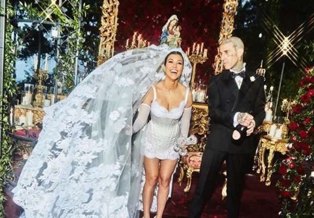 EN FOTOS: así fue la tercera boda de Kourtney Kardashian