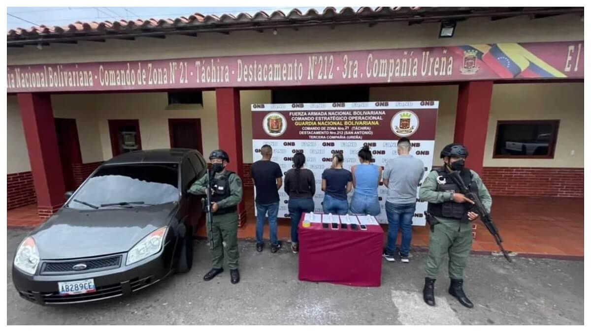 La banda de Los Caleños pretendía traficar con drogas en Venezuela. Foto cortesía
