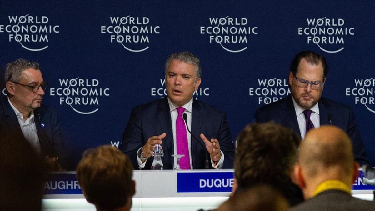 Iván Duque asiste al Foro Económicos de Davos. Foto cortesía