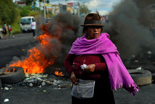 Manifestaciones convocadas por la poderosa Confederación de Nacionalidades Indígenas del Ecuador (Conaie) contra el alza del combustible Los precios y los costos de vida comenzaron el 13 de junio.