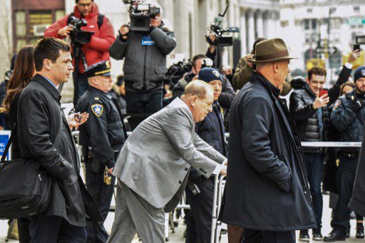 La salud de Harvey Weinstein se deterioró durante el juicio. Foto AFP