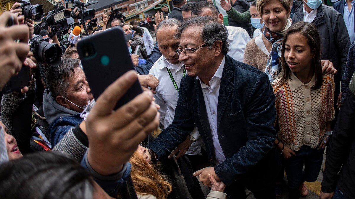 Gustavo petro acaba de ganar las elecciones presidenciales en Colombia. Foto referencial