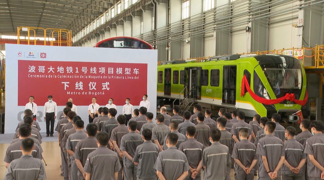 Primer vagón del Metro bogotano ya salió de China