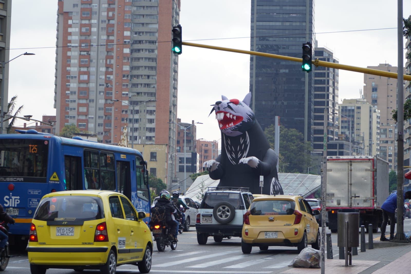 Rata gigante en el centro de Bogotá (+ video)