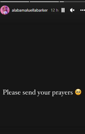 Alabama, la hija de Travis Barker, pidió oraciones. Foto Instagram