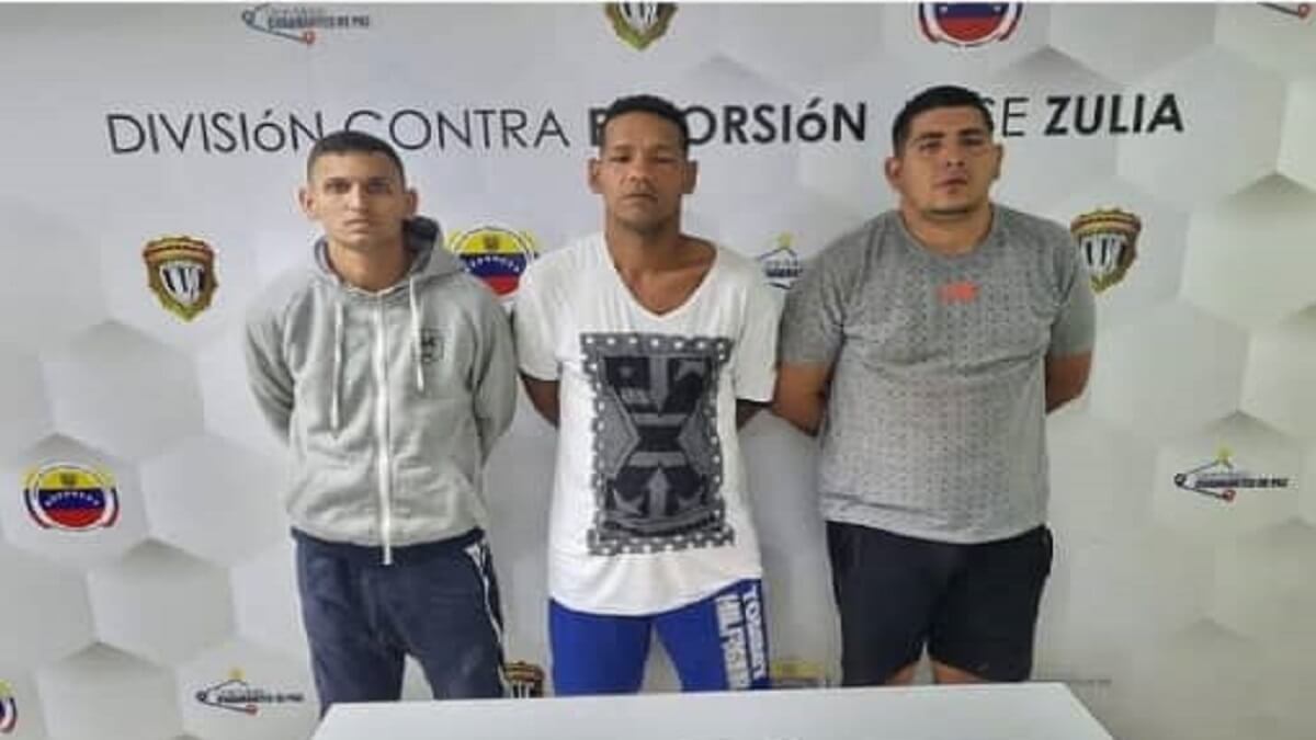 Los tres lanzagranadas fueron capturados en una parroquia de Maracaibo. Foto cortesía