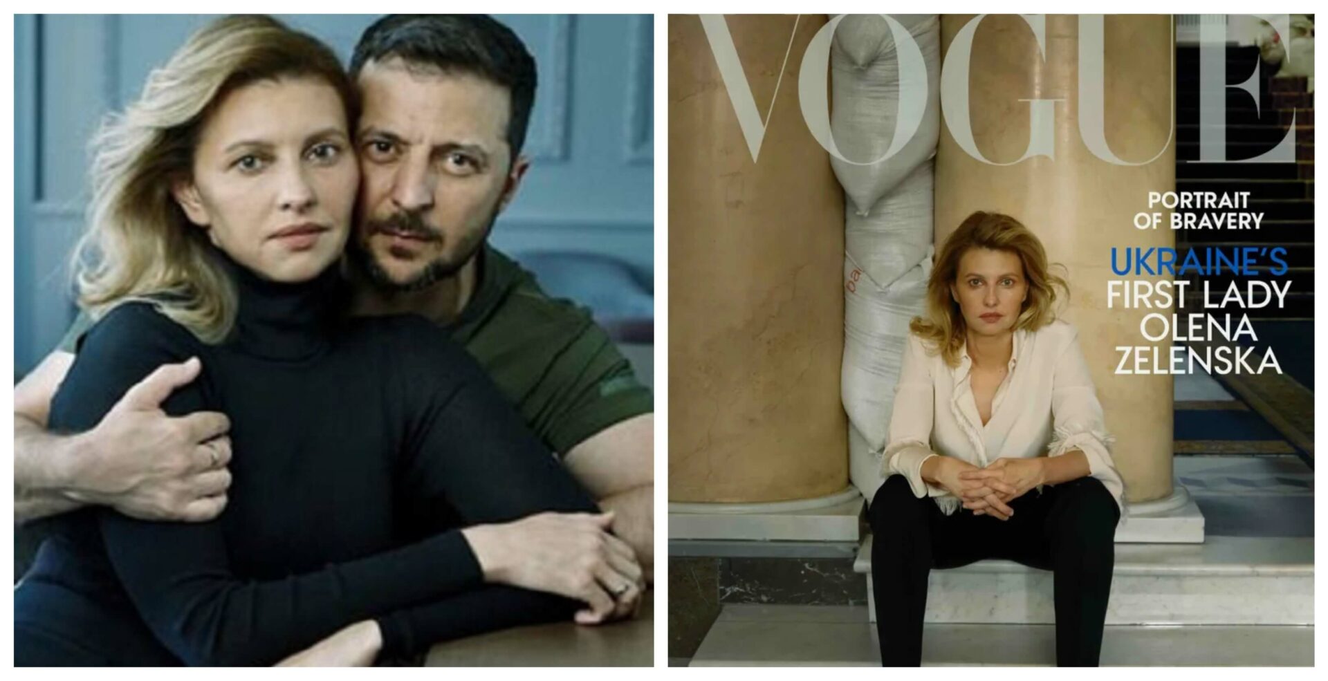 La pareja presidencial de Ucrania posó para Vogue. Fotos cortesía