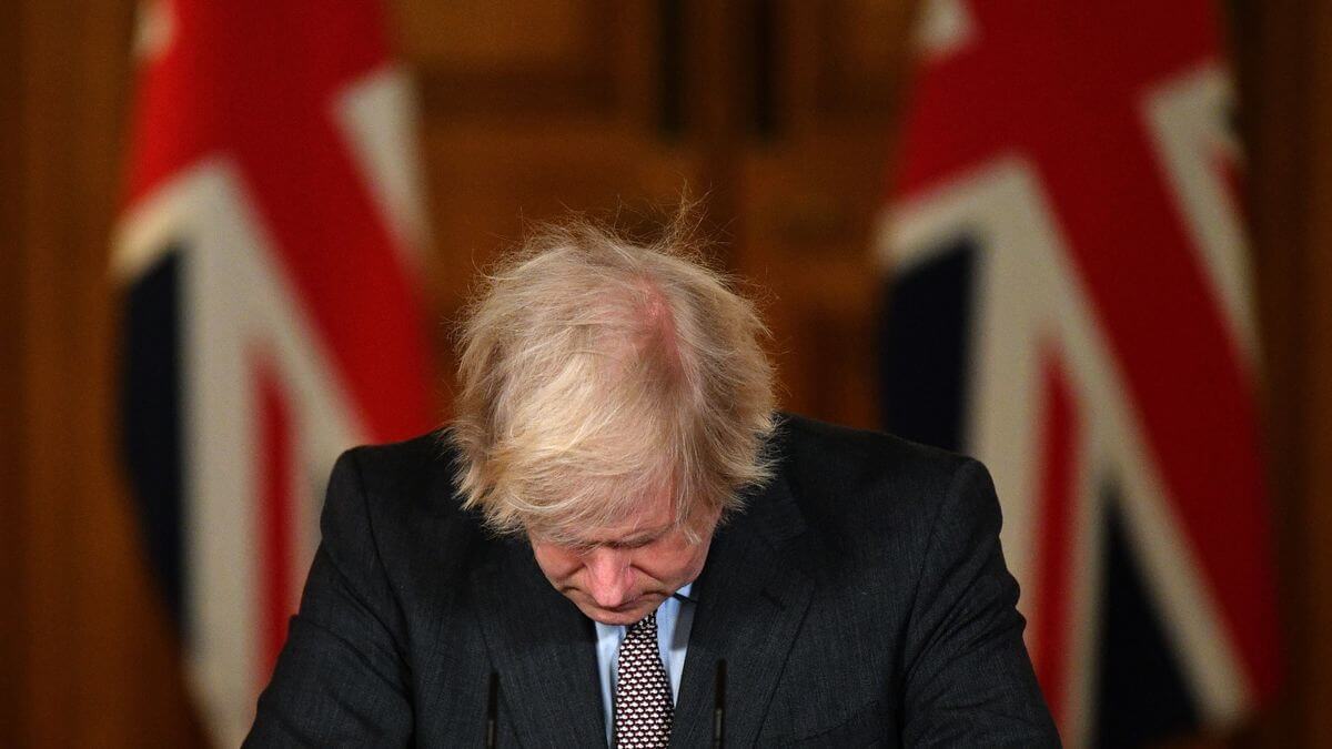 Boris Johnson no pudo con la presión. Foto cortesía
