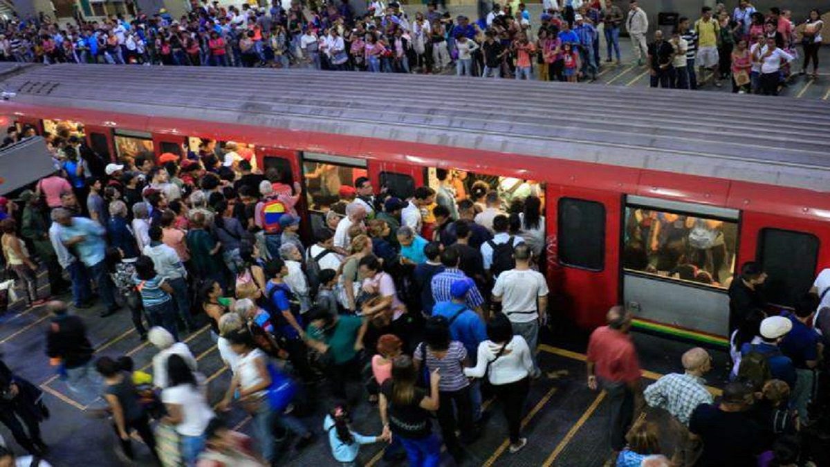 El sistema Metro de Caracas ha colapsado. Foto referencial