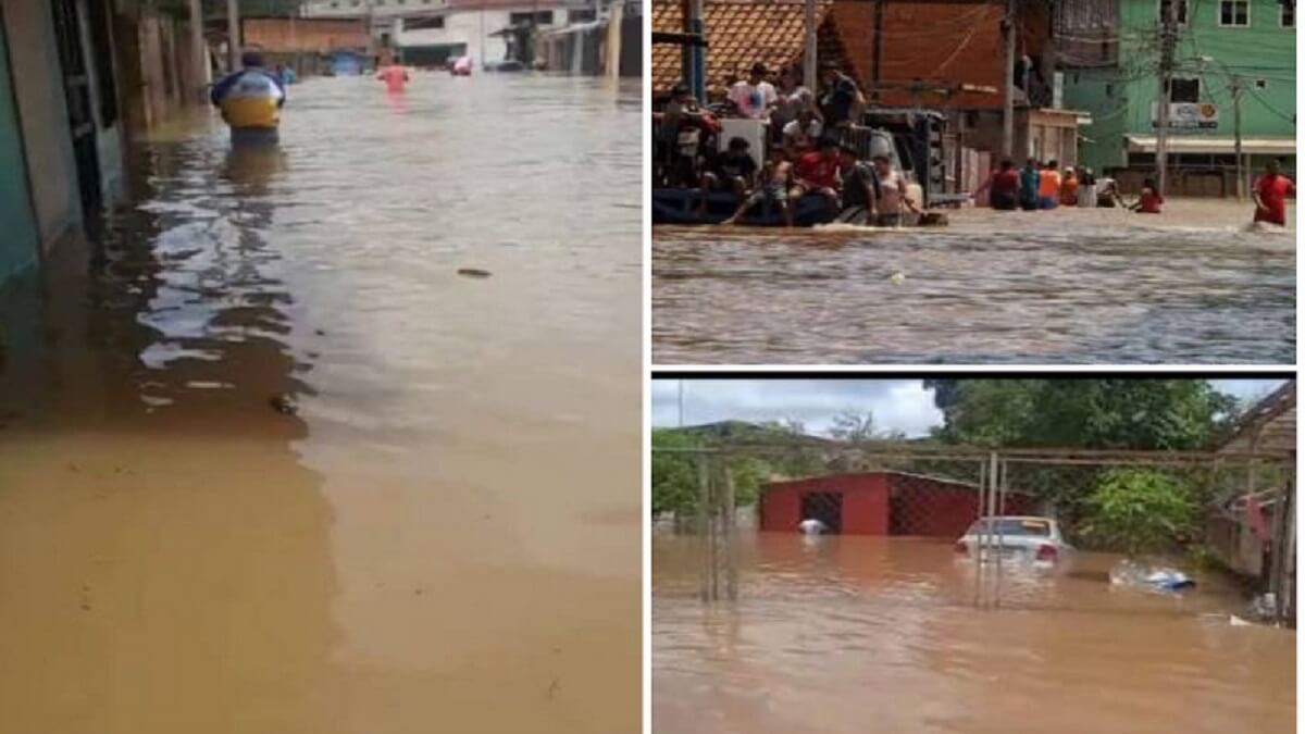 Con las lluvias se inundaron 12 sectores de Santa Elena de UAirés. Fotos cortesía