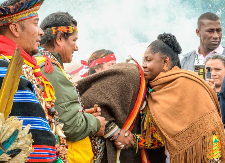 Indígenas del Cauca protestan por propuesta de Francia Márquez