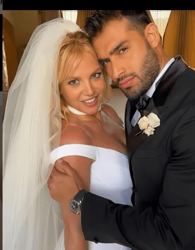 Britney con su tercer esposo, Sam Asghari. Foto Instagram