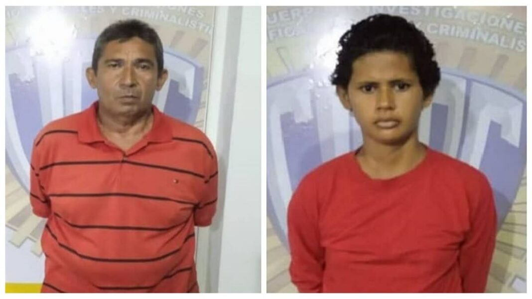 El hombre y la mujer están detenidos en el estado Trujillo. Fotos cortesía