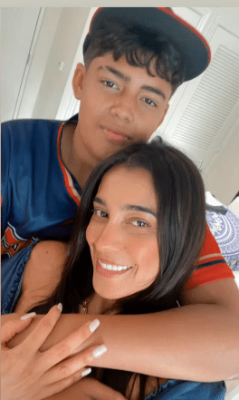 Gladiuska Acosta y su hijo, Foto Instagram