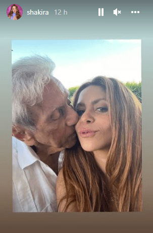 Shakira y su padre. Foto Instagram