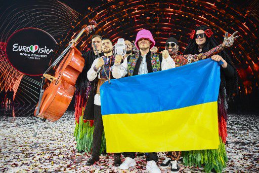 Kalush Orchestra fue la ganadora de la edición 2022 de Eurovision. Foto AFP