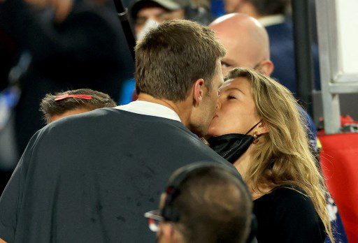 Tom Brady y Gisele Bundchen en sus buenos tiempos. Foto AFP