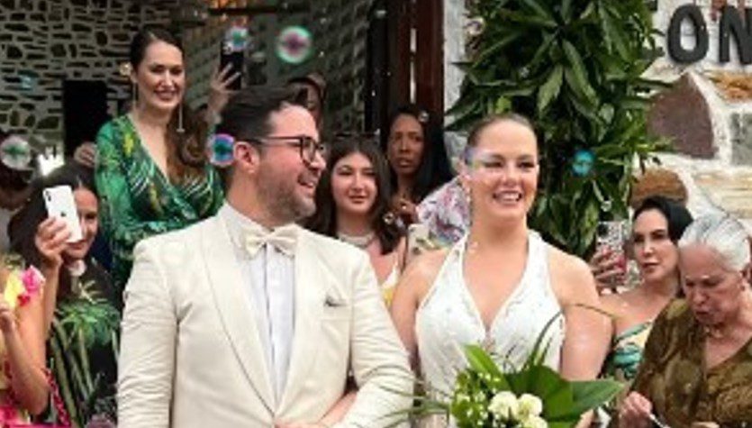 ¡SE DIERON EL SÍ! Alexandra Braun y Adrián Delgado ya son esposos (Fotos y Videos)